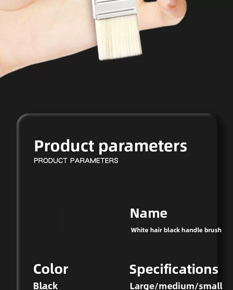 3 Pcs Oil Painting Nylon Pen Set Gouache Acrylic Small/Medium/Large Sizes Flat Head Brush Wood Handle Painting Tools for Fine
