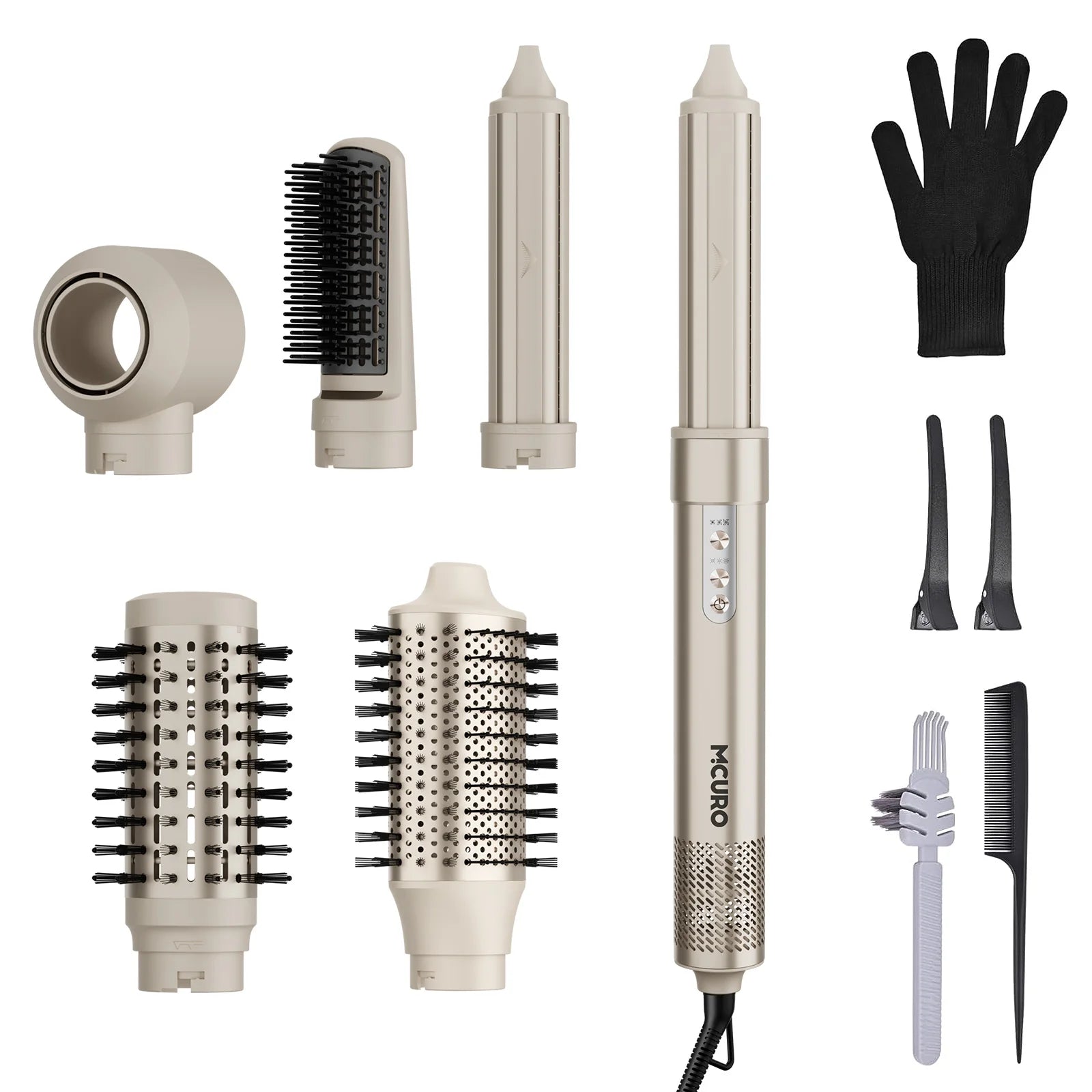 6-in-1 Multi-Hair Styler, Hot Air Brush, 110000 RPM Quick Dry & Styler With Negative Ion, Hair Dryer With 3 Temperature, Main image