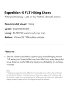KAILAS Expedition-5 FLT Women's waterproof hiking shoes lightweight breathable non-slip outdoor hiking shoes KS2512219