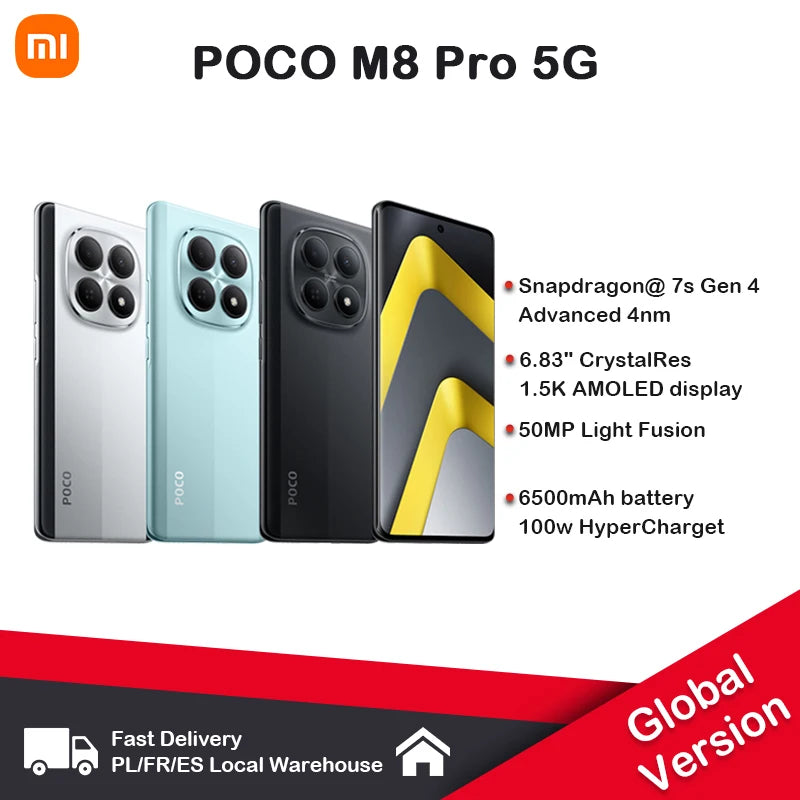POCO M8 Pro 5G in the global NFC version starts reloading Main image