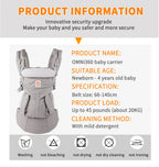 Egobaby Baby Carrier Ergonomic Kangaroo Infant Kid Sling Back Front Facing Backpack Wrap Baby Bag 0-36 Months