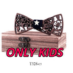 Adult and kids Wooden bow tie Set ties for kids necktie bowtie gravata casamento school bow ties Gift for students boy bow ties