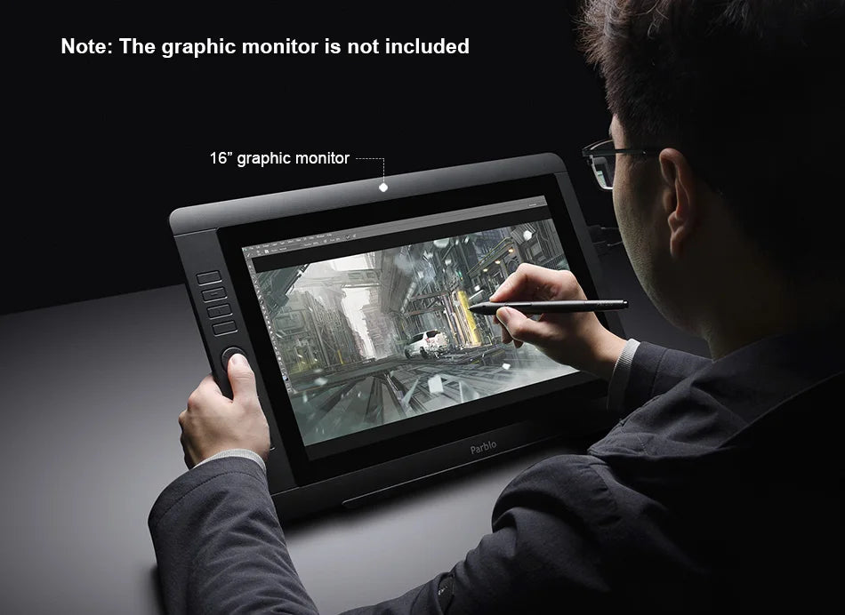 Parblo PR100 Adjustable Stand Folding Portable for 10-22 Inches Display Drawing Tablet Graphic Tablet Laptop Ipad