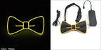 Luminous Bow Tie Neon Light Trendy Costume Accessories Glowing Acrylic LED Tie For Halloween Cosplay Costume Music Dancing