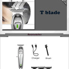 Kemei 1949 All-Metal Hair Trimmer Professional Clipper For Barber Rechargeable Men Electric Beard Shaver Hair Cutting Machine