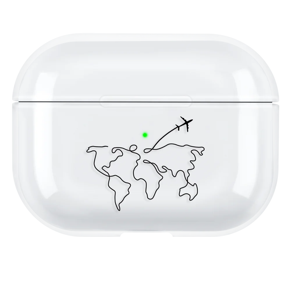 Hard Plastic Case for AirPods Pro 2 USB C Case for airpods 3 2 1 Case Transparent Cover for airpod pro 3 funda Air Pods 3 Coque