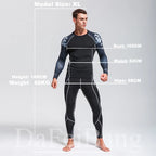 Man Compression Sports Suit Quick Drying Perspiration Fitness Training MMA Kit Rashguard Male Sportswear Jogging Running Clothes