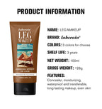 Bronze Leg & Body Makeup Foundation With Powder Puff 100ml Waterproof Long Lasting Even Skin Tone Body Tanning Cream 3 Colors