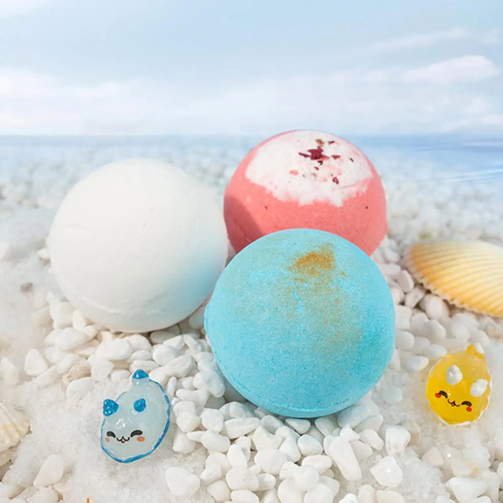 12pcs Kids Bath Bombs With Surprise Sea Animal Toys Inside Ocean Bath Salt Balls unique relieve fatigue Safe Ingredients