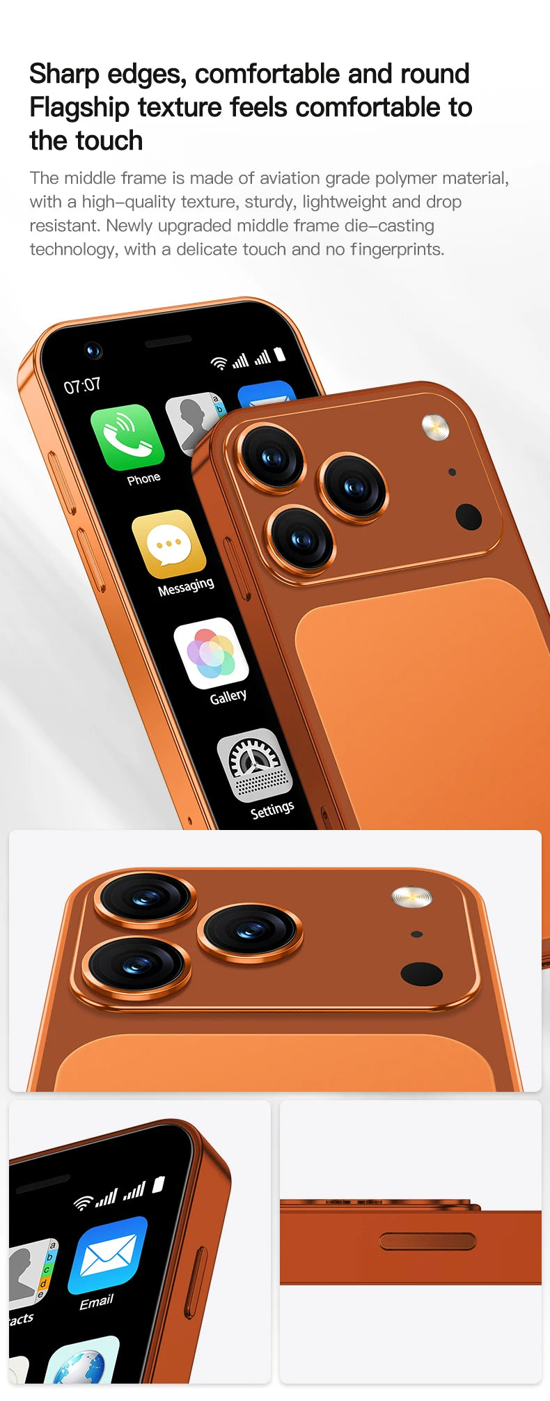 SERVO 18SE MINI Android Smartphone 3G WCDMA Dual SIM Card 2GB+16GB Play Store Face Unlock GPS WiFi Hotspot 3.0" Small Cellphone