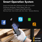 AGM M7 2+16G Volte Android Feature Phone Waterproof Touch Screen 2500mAh Cellphone with English Russian Keyboard