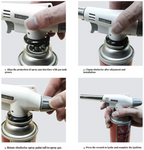Torch Cooking AutoIgnition Butane Gas Welding-Burner Welding Gas Burner Flame Gas Torch Flame Gun Blow for BBQ Camping Cooking