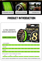 OBSEQUIO 8 Strand Braided Fishing Line 100/150/200M X8 PE Line fishing accessories For fishing equipment carp Braid Wire