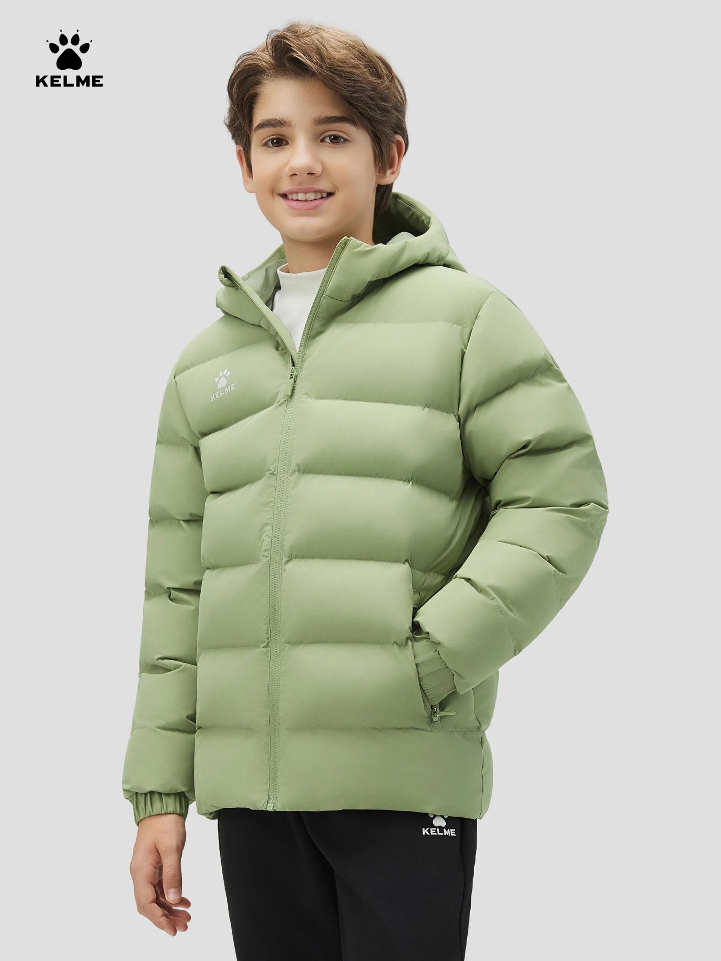 Kelme Children's Warm Cotton Jacket Winter Football Training Cotton Jacket Student Sports Down Jacket Coat Main image