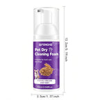 Pet Dry Shampoo for Dogs & Cats - Waterless Foam No Rinse, Deodorizing & Cleaning for Puppy Kitten