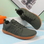 FANCYLEE Classic Women's GAT Barefoot Sneakers Retro Suede Minimalist Walking Shoes Wide Fit Zero Drop Casual Shoes Size 36-41