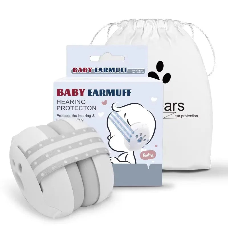 Baby Noise Cancelling Ear Muffs Sleeping Sound Insulation Safety Noise Reduction Ear Defenders Baby Earmuffs with Non-Slip Band