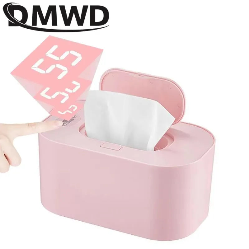 DMWD USB Wet Wipes Warmer Baby Wipe Heater Towel Dispenser Napkin Heating Box Home Car Use Wipe Warmer Case Disinfecting Wipes Main image