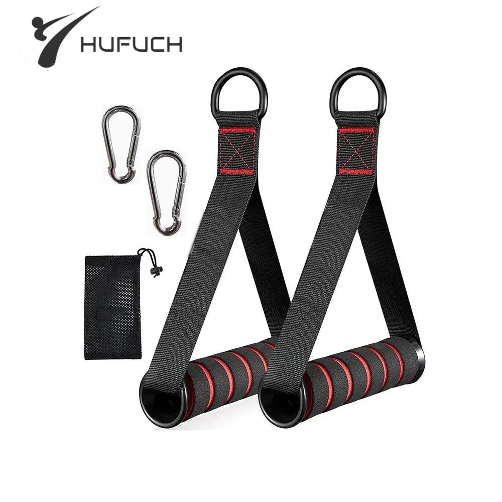 Resistance Bands Handle Bar Attachment Station Fitness Pulley Strap Exercise Home Gym Training Accessories Workout Equipments Main image