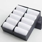 20Pcs/Lot Men's Pure Cotton Socks Plus Size Solid Color Casual Office Business Long Socks Breathable Soft Men's Socks EU39-48