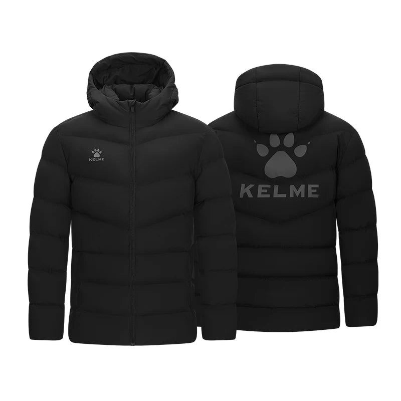 Kelme Children's Warm Cotton Jacket Winter Football Training Cotton Jacket Student Sports Down Jacket Coat