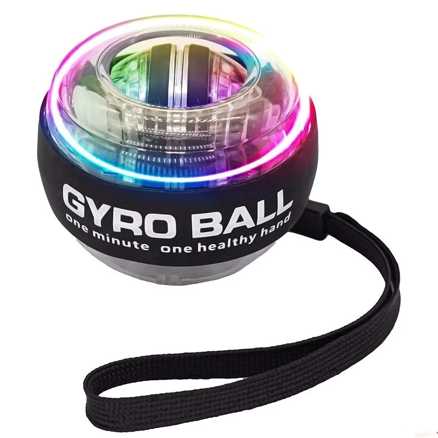 LED Wrist Power Trainer Ball Self-starting Gyro Wrist Hand Ball Arm Hand Muscle Force Fitness Exercise Equipment Strengthener Main image