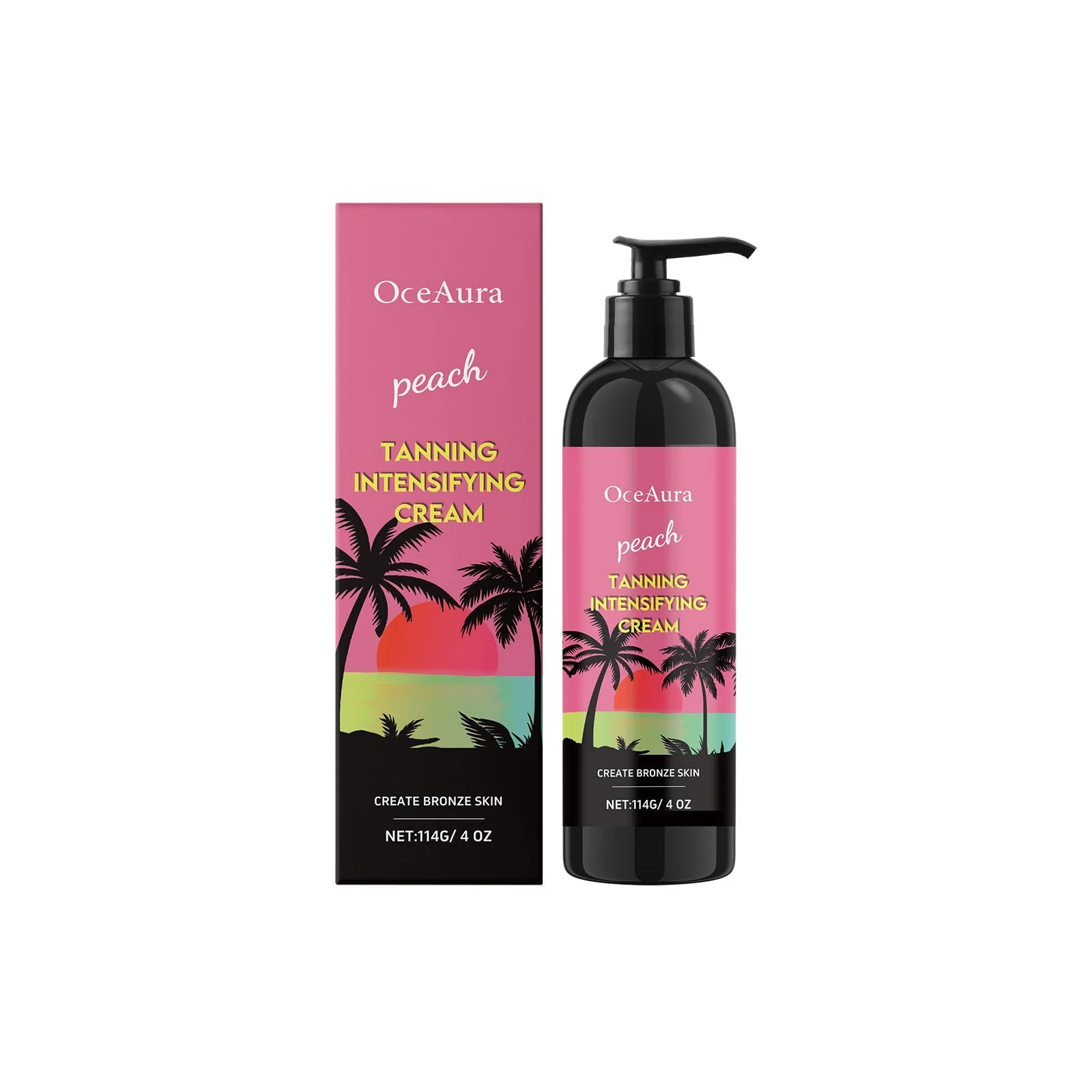 Peach Self Tanner Cream Enhancing Bronzing Boosting Darkening Sunless Tanning Sun Kissed Tone Hydrating Watermelon Bronzer Cream