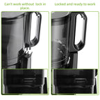 BioloMix Cold Press Juicer,with 130mm Feed Chute,Fit Whole Fruits & Vegetables,High Juice Yield,BPA FREE Slow Masticating Juicer