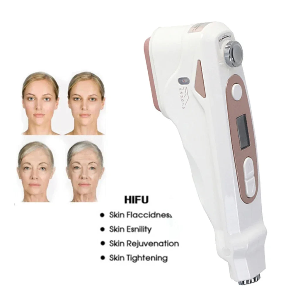 Professional Mini HIFU Facial Rejuvenation Anti Aging Wrinkle Beauty Machine Ultrasonic Skin Care SPA Salon Home Use For Women