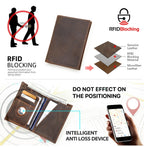 Customized Passport Cover Wallet Genuine Leather Protective Cover With Airtag Case Travel Card Holder Rfid Men Women