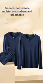 Men Pajamas Set Ultra Fine Tencel Modal Spring and Summer Comfort Loungwear Luxury Men Pajamas