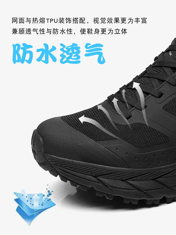 RAN Hiking Shoes Men waterproof Anti slip trekking Climbing Mountaineering Women Lightweight Outdoor sneakers ankle travel Shoes