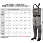 BASSDASH Fishing Wader Lightweight Stocking Foot FW08 Men’s Breathable Waders Waterproof Fly Fishing Chest