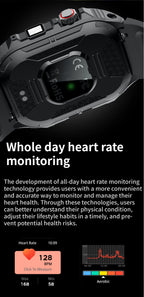 Electronic Smart Watch BT Call Heart Rate Monitor Smartwatch Fitness Tracker Waterproof Sport Watches for Man Woman Android 2026