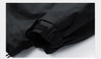 Windbreakers Men Hooded Jacket Zipper Coat Cargo Waterproof Black Bomber Camping Loose Thin Softshell Hooded Hiking Jacket