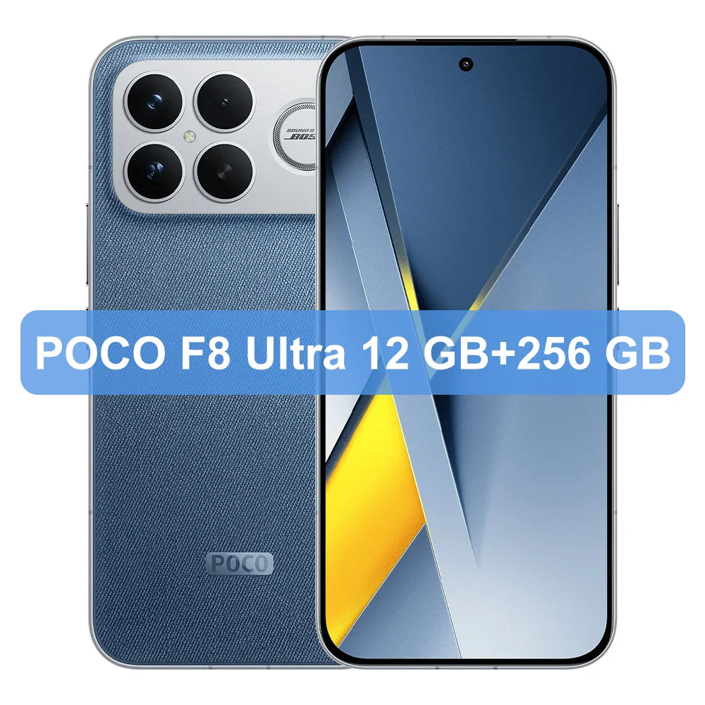 POCO F8 Ultra 5G Global Version Smartphone Snapdragon® 8 Elite Gen 5 6.9" Eye-care AMOLED display 6500mAh 100W HyperCharge NFC