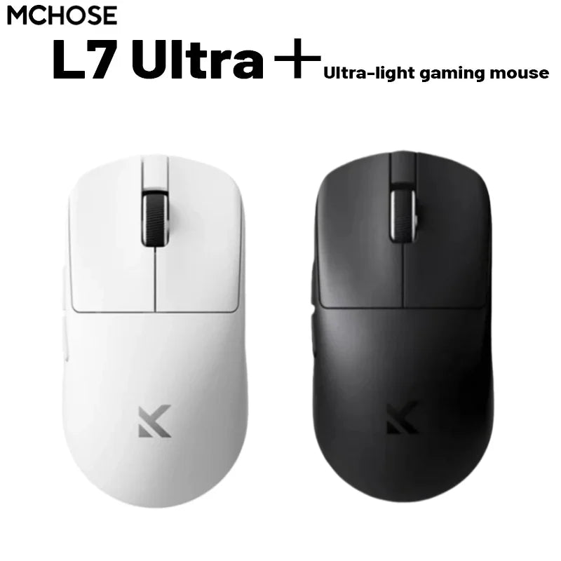 MCHOSE L7 Ultra+ Medium Large Hand Mouse Game E-Sports Paw3950 Wireless Three Mode Lightweight Office Dual-Drive Computer Mouse Main image