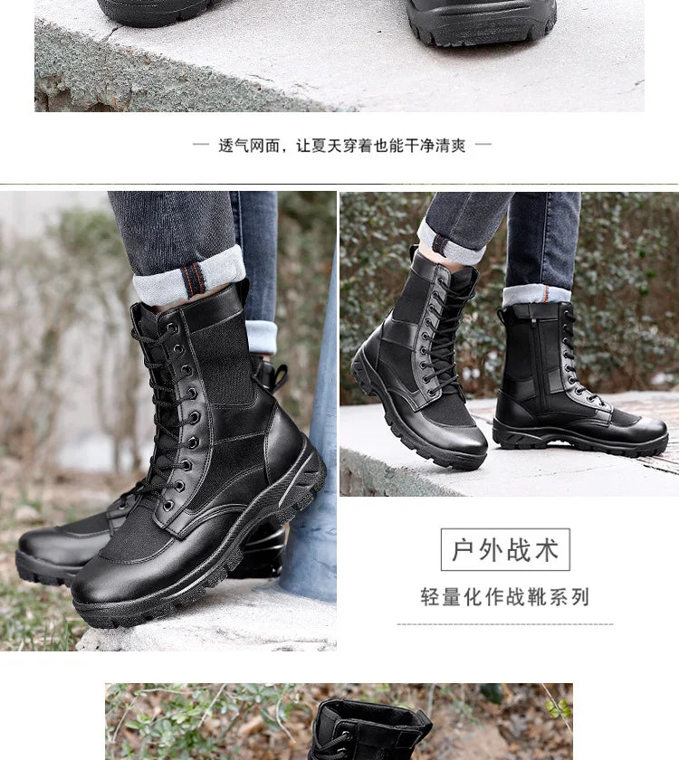 Summer Ultralight   Boots Men Womens Zipper Mesh Breathable Canvas Outdoor Hiking Shoes  Training Work Shoes