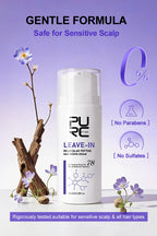 PURC Keratin Hair Treatment Leave-In Hair Mask Straightening Repair Damaged Frizz Smooth Shiny Hair Cream Hair Care Products