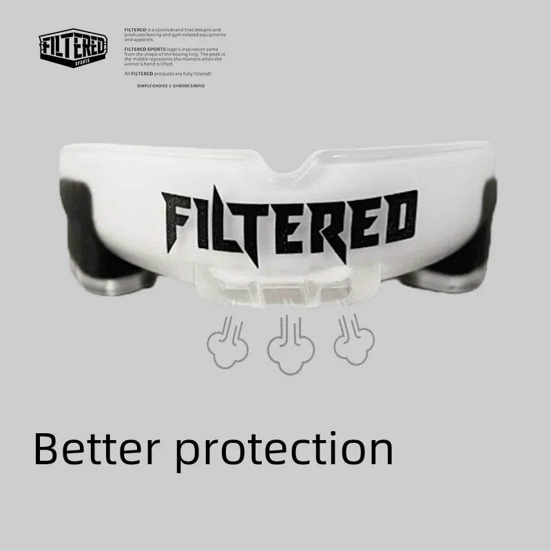 Filtered Sports Adult Sports Mouthguard Muay Thai Boxing Teeth Rugby Fight Training Protection Mma BracesFighting Mouth Guard