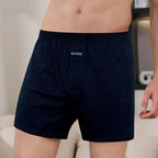Men's Aro Pants Underwear 100% Pure Cotton Home Sleeping Pants Loose Breathable Men's High Waisted Four Corner Boxers Shorts