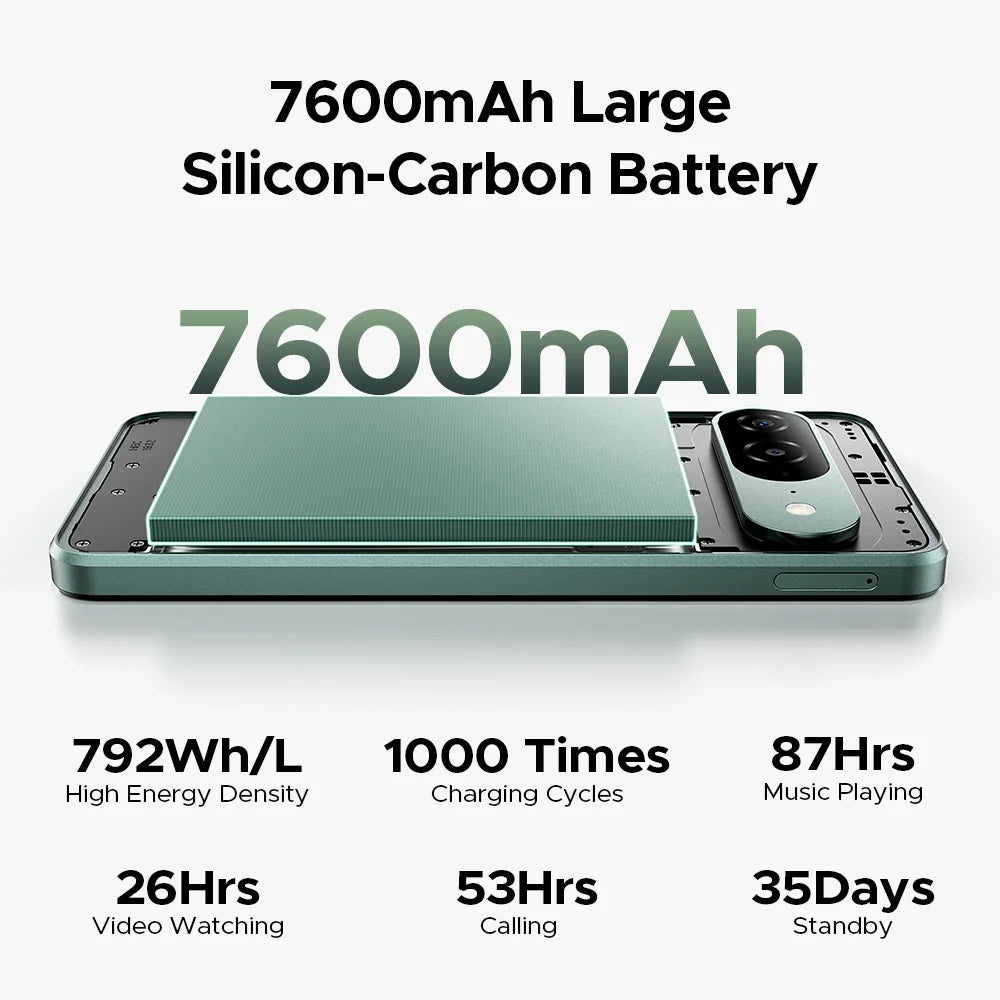 World Premiere DOOGEE B10 Smartphone 7600mAh Battery 6GB 256GB 6.6'' Display 64MP AI Camera Gemini AI Android 16 Mobile Phone