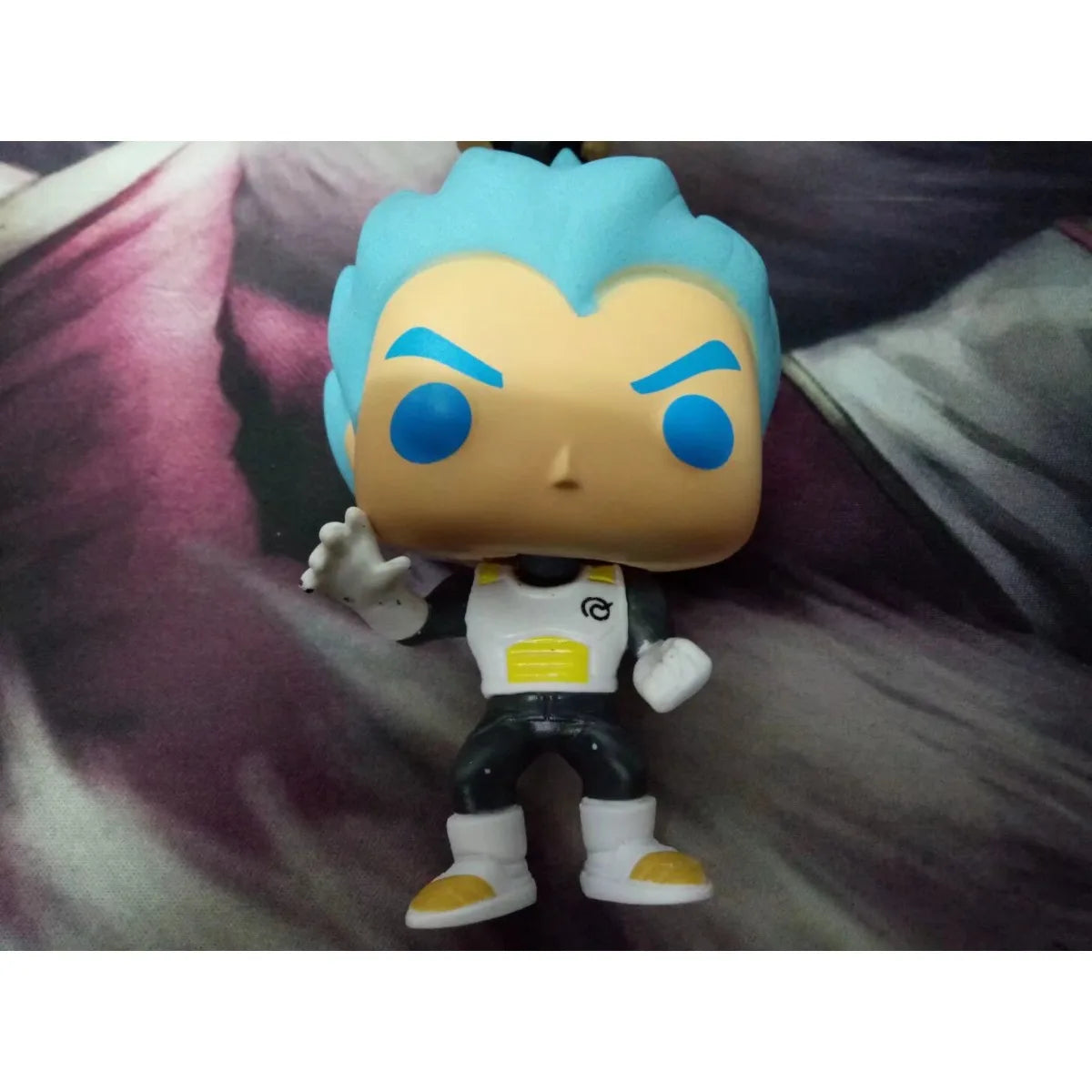 Funko Dragon Ball Goku #121 Super Saiyan Model Cake Ornament Toy Sculpture Blue Practice Suit Animated Character Statue