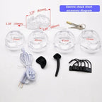 Electric Shock Male Plastic Long Short Cage Chastity Device Cock Penis Ring Ball Lock Electro BDSM Restraint Sex Toy Man