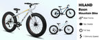 Hiland 20 Inch Kids' Bicycles Fat Tire Mountain Bike for  Age 5 + Years, Shimano 7-Speed, Dual-Disc Brake,Kids BeachBicycle