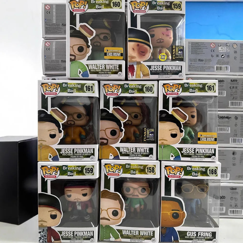 FUNKO POP Television Breaking Bad Gus Fring 167saul Goodman 163 Walter 160 MIKE 165 Jesse Pinkman 161 Vinyl Figures Model Toys Main image