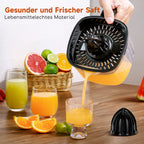 Aigostar Electric Citrus Juicer, 1.2L Large Capacity Juicer with LED Work Light and 2 Removable Cones, Lemon Squeezer for Orange