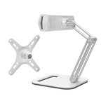 Artpowers VESA Monitor Desk Mount Single Monitor Stands Freestanding fits 13'' to 18'' Computer Screen with Height Adjustable