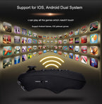 Virtual Reality 3D VR Headset Smart Glasses Helmet for Smartphones Cell Phone Mobile 7 Inches Lenses Binoculars Goggles Devices