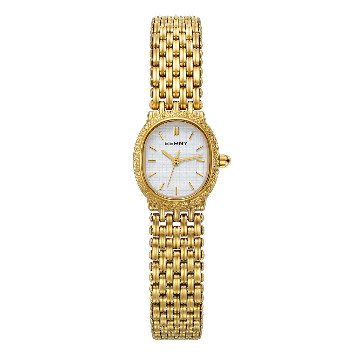 BERNY Gold Women's Watch Luxury Small Dial Ladies Gold Watch Jewelry Bracelet Quartz Lady Watch Stylish Fashion Women Watches Main image